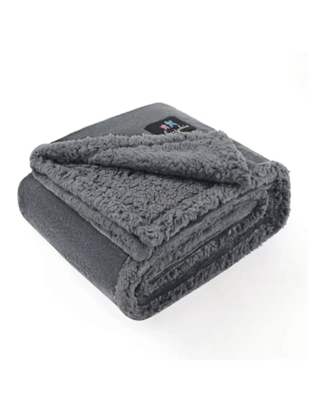 Waterproof Pet Blanket Sherpa Fleece Dog Cat Furniture Protector Throw Gray